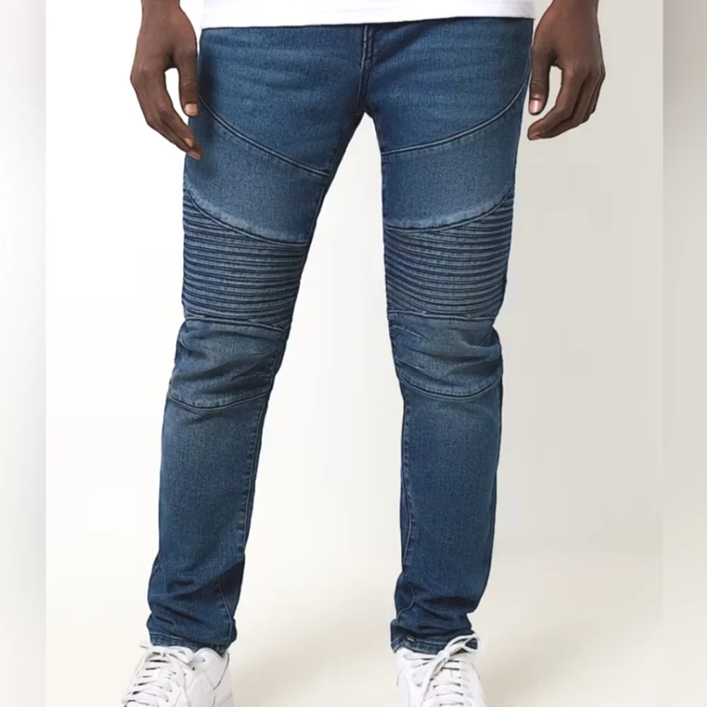true religion rocco moto skinny style 700123 Medium Blizzard‎ Wash Size 36x32